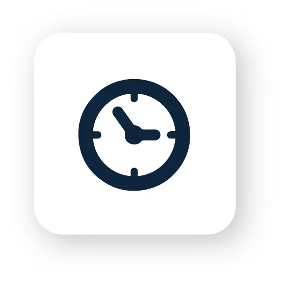 Icono de reloj - termina tu prepa en 3 meses