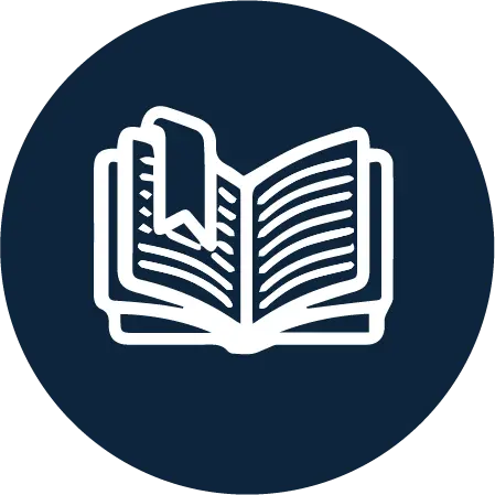 Icono de libro educación de prepa en línea